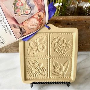 Brown Bag Cookie Art•NWT•Vintage 1995 Flower Cut-Apart•Original Tags/Recipe Book